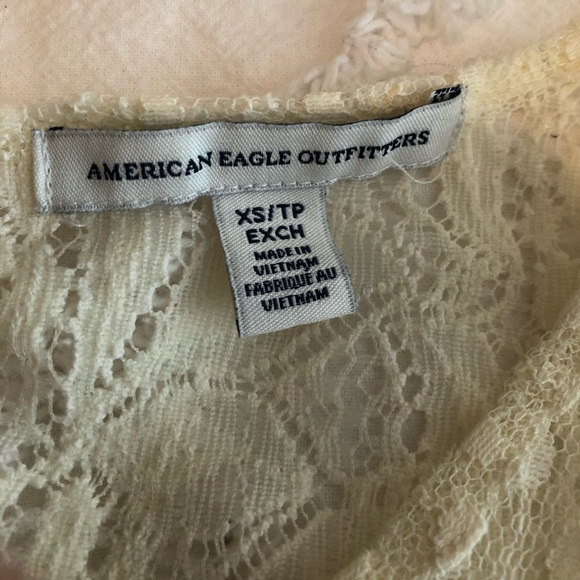 NWOT American Eagle Sheer long lace tank top - Picture 5 of 7